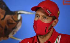 Ferrari driver Sebastian Vettel addresses the driver's press conference on 2 July 2020, on the eve of the first practice session at the Austrian Formula One Grand Prix in Spielberg, Austria. Picture: AFP