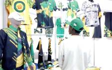 ANC apparel at the party's pavilion at the Rand Show on 19 April 2019.Picture: Bonga Dlulane/EWN