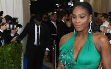 Tennis star Serena Williams at the Costume Institute Benefit on 1 May 2017 at the Metropolitan Museum of Art in New York. Picture: AFP.