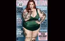 The Cosmopolitan UK cover that features plus-size model Tess Holliday as its October cover-girl. Picture: Screengrab.