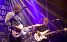 Mark Willams (L) and Charlton Daniels from Top Dog at the Cape Town International Jazz Festival. Picture: Thomas Holder/EWN.
