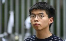 Hong Kong democracy activist Joshua Wong poses during an interview with AFP outside the government headquarters in Hong Kong on 18 June 2019. Picture: AFP.
