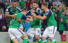 Northern Ireland made sure of a top two finish in their World Cup qualifying group with a 2-0 win over Czech Republic . Picture: Twitter/@NorthernIreland
