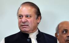 Ousted Pakistan Prime Minister Nawaz Sharif leaves after a press conference on his appearance in front of an accountability court to face corruption charges, in Islamabad on 26 September 2017. Picture: AFP