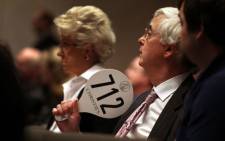 Buyers attend an auction at Christie's Auction House in New York City. Picture: AFP.