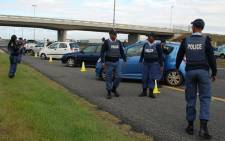 Police embarked on a roadblock. Picture: Twitter/ @SAPoliceService.
