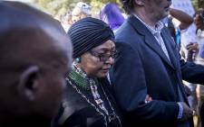 ANC stalwart Winnie Madikizela Mandela at Ahmed Kathrada's funeral on 29 March 2017. Picture: EWN