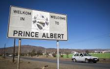 A sign welcomes visitors to the Central Karoo town of Prince Albert. Picture: Aletta Harrison/EWN.