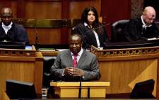 Finance Minister Tito Mboweni delivers the 2018 Medium Term Budget Policy Statement in Parliament on 24 October 2018. Picture: GCIS