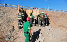 The Western Cape Government’s EMS Rescue team responded to an incident on the corners of Borcherds Quarry on the ramp next to the N2, Nyanga, at the side of the bridge on Monday, 8 February.  Picture: Supplied