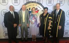 Western Cape Premier Zille poses with other dignitaries head of delivering her final State of the Province Address on 15 February 2019. Picture: Cindy Archillies/EWN