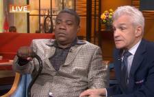 Actor and comedian Tracy Morgan sits with his lawyer Benedict Morelli during his first interview with NBC's 'Today' since his horrific accident. Picture: Facebook.