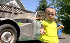 A toddler accidentally bought a 1962 Austin Healey car on eBay.  Picture: CNN.