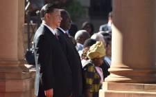 China's President Xi Jinping and President Cyril Ramaphosa at the Union Buildings in Pretoria on 24 July 2018. Picture: @PresidencyZA/Twitter