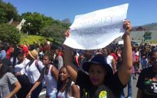 FILE: Cape Peninsula University of Technology's students in 2015 Fees Must Fall protests. Picture: Xolani Koyana/EWN