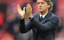 Manchester City's Italian manager Roberto Mancini. Picture: AFP