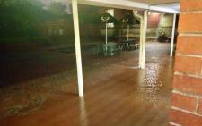 An area of the Glenwood High School in KwaZulu-Natal is flooded after heavy rain on 18 April 2019. Picture: Glenwood High School Facebook page