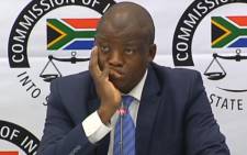 Former Treasury Director-General Lungisa Fuzile gives evidence at the state capture commission of inquiry on 22 November 2018.