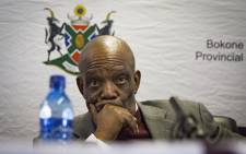 FILE: North West Premier Job Mokgoro during a press briefing at the North West legislature on 22 June 2018. Picture: Sethembiso Zulu/EWN