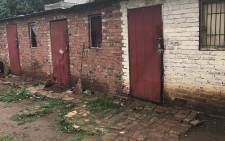 Back rooms of a house in Pretoria West where foreign nationals stay and that were vandalised. Picture: Kgothatso Mogale/EWN