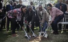 Mbeki attended the soil turning ceremony at Nelson Mandela’s former home in Houghton, which will be turned into a boutique hotel. Picture Sethembiso Zulu/ EWN
