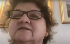 A screengrab of former Public Enterprises Minister Lynne Brown giving evidence via video link before the state capture inquiry on 22 March 2021. Picture: SABC/YouTube