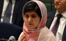 Pakistani student Malala Yousafzai speaks at UN headquarters in New York. Picture: AFP