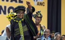 FILE: Winnie Madikizela-Mandela is seen saluting the crowd at the opening of the ANC's national conference on 16 December 2017. Picture: Ihsaan Haffejee/EWN