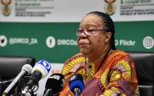 International Relations Minister Naledi Pandor speaks during media briefing on 8 April 2022 on South Africa's position on Russia’s invasion of Ukraine. Picture: @DIRCO_ZA/Twitter