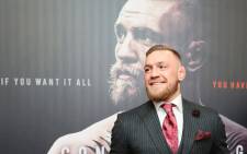 Irish mixed martial arts star Conor McGregor poses upon arrival to attend the world premiere of the documentary film 'Conor McGregor: Notorious' at the Savoy Cinema in Dublin, Ireland on 1 November 2017. Picture: AFP.

