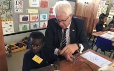 Alan Winde at the Forest Village Leadership Academy on 9 January 2019. Picture: Lauren Isaacs/EWN