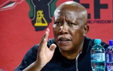 EFF leader Julius Malema addressed a media briefing in Johannesburg on 15 May 2023. Picture: EFF