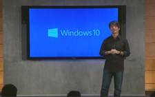 FILE: New Windows 10 operating system being explained. Picture: CNN screengrab. 