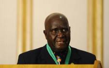 In this file photo taken on 17 August 2010, former and first Zambian president Kenneth Kaunda delivers a speech during the closing ceremony of the 30th Southern African Development Community summit in Windhoek, Namibia. Picture: STEPHANE DE SAKUTIN/AFP