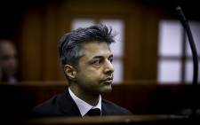 Shrien Dewani in the dock at Cape Town High Court at the start of the trial 14/10/06. Picture: Thomas Holder/EWN