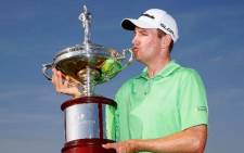 American Brendan Todd kisses the Byron Nelson Championship trophy after picking up his first PGA Tour win. Picture: Facebook.com