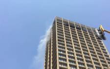 FILE: A fire broke out last week at the Gauteng Health Department building in the Johannesburg CBD. 2018. Picture: EWN