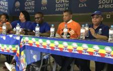 DA Western Cape leader Bonginkosi Madikizela welcomes new members to the party on 10 November 2019. Some of the new members have made the switch from Patricia de Lille's Good party. Picture: Lauren Isaacs/EWN