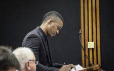 Duduzane Zuma in the Randburg Magistrate’s Court on 26 March 2019 for the start of his culpable homicide trial. Picture: Abigail Javier/EWN