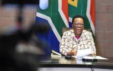 International Relations and Cooperation Minister Naledi Pandor at a press briefing on 21 May 2020 in Pretoria on her department’s repatriation process of South Africans stranded abroad due to COVID-19 lockdowns. Picture: @DIRCO_ZA/Twitter. 



