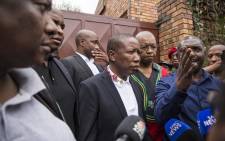 EFF leader Julius Malema paid a visit to the home of the late Winnie Madikizela-Mandela on 3 April 2018. Picture: Ihsaan Haffejee/EWN