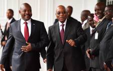 FILE: President Jacob Zuma receives the President of the of Burundi, Pierre Kurunziza, who is on a State Visit to South Africa on 4 November 2014. Picture: GCIS.