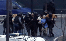 Several hostages freed at Jewish supermarket in Paris. Picture: AFP