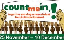 The logo for this year's 16 Days of activism for no violence against women and children. Picture: Supplied