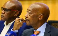 FILE: FILE: Suspended South African Revenue Service Commissioner Tom Moyane on 18 September 2017. Picture: Sethembiso Zulu/EWN.