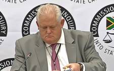 A screengrab of former Bosasa executive Angelo Agrizzi gives testimony at the commission of inquiry into state capture on 24 January 2019. Picture: EWN