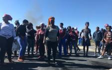 FILE: A group of disgruntled Vrygrond residents protesting for a piece of land next to the community. Picture: Cindy Archillies/EWN