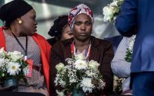 FILE: Nokuthula Zimbambele, one of the widows of the victims of the Marikana Massacre at the 10th commemoration event on Tuesday, 16 August 2022. Picture: Abigail Javier/Eyewitness News. 