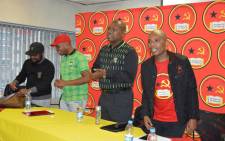 The ANC's Zweli Mkhize (second from right) addressed the Young Communist League during a summit on Saturday, 25 November 2017. Picture: @YCLSA/Twitter