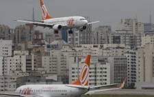 Brazil’s busiest airport in Sao Paulo is still racing to finish a new terminal ahead of the World Cup. Picture: AFP.